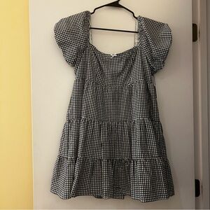 Black and White Gingham Dress
